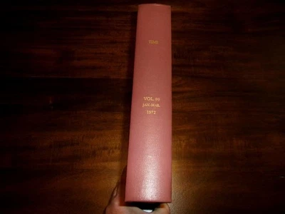 1972 JANUARY - MARCH 13 TIME MAGAZINES BOUND, LIZA MINNELLI, NIXON, SUPER BOWL - Image 1 of 4