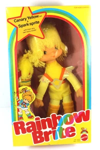 RARE Rainbow Brite Doll 1983 Hallmark Canary Yellow & Spark Sprite- Factory Seal - Picture 1 of 6