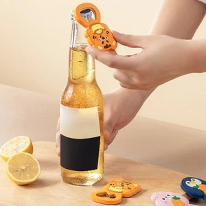 Magnetic Bottle Opener Cartoon Animal Style Strong Pvc Metal Multifunction - Picture 1 of 12