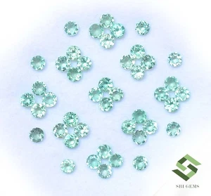 Lote de 20 piezas de piedras preciosas sueltas calibradas 2,32 CTS de corte redondo apatita natural de 3 mm - Imagen 1 de 6