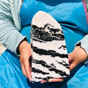 5LB Rare Natural Beautiful Zebra Stone Quartz Crystal Specimen Healing - Picture 1 of 17