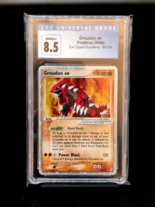 Pokemon Groudon Ex EX Crystal Guardians 93/100 Holo 2006 English CGC 8.5 Grading - Bild 1 von 2