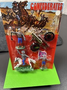 Figuren Swoopets Hong Kong Wildwest Südstaaten Nordstaaten Kanone Fahne no Timpo - Bild 1 von 2