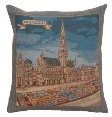 Funda de almohada - Bruselas - Funda de almohada de tapiz belga 16x16 pulgadas Foto 1 de 4