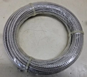 NEW! DAYTON SS Cable, 1/8 In, 100 Ft, 340 Lb Capacity, 1DLD3A - Picture 1 of 2