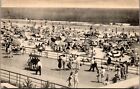 Jones Beach State Park~Long Island New York~Boardwalk & Beach View~Postcard~1944