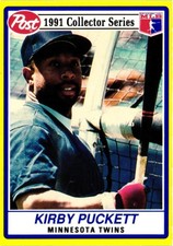 KIRBY PUCKETT 1991 Post #28 OF 30 BUY ANY 2 ITEMS FOR 50% OFF   B216R1S7P26