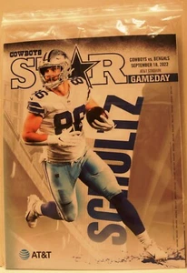 COWBOYS STAR GAMEDAY 9/18/22 CINCINNATI BENGALS vs DALLAS COWBOYS DALTON SCHULTZ - Picture 1 of 2