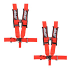 Prp 5.3 Red 5-Point Adjustable 3" Belt Harness Pair With Auto Style Latch