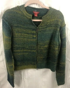 Sundance Damen Größe M Grün Langarm Jacke mit Reißverschluss - Bild 1 von 4