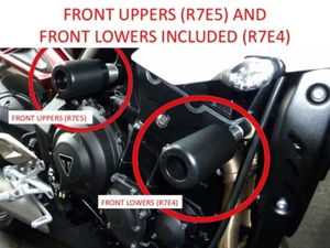 STREET TRIPLE 765RS 2017-2024 RAHMEN STURZSCHUTZ KIT UNTERE & OBERE SCHIEBER - Bild 1 von 12
