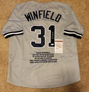 Dave Winfield Signed Custom Jersey New York Yankees JSA Witnessed COA - Picture 1 of 7