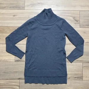 Club Monaco Womens Cashmere Mock Neck Tunic Size XXS Gray Relaxed Fit - Picture 1 of 11