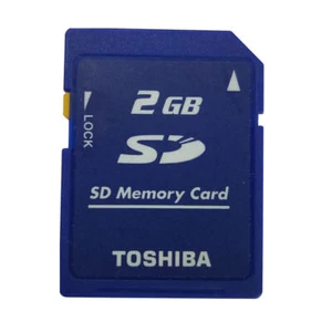 2GB Toshiba Secure Digital SD Memory Card Standard Class4 SD-M02G Camera Genuine - Picture 1 of 2