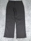 Dickies Pants Mens 34 x 32 Black Poly Blend Double Knee Cell Phone Pocket Logo