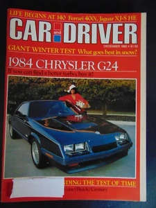 CAR and DRIVER Magazine Dec 1982 Chrysler G24  - Picture 1 of 1