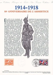 Document philatélique 1er jour 49- 1998 Armistice 1914-1918 - Foto 1 di 1