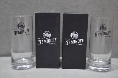 2x Nemiroff Ukrainian Vodka 1872 Highball Glass 40cl 400ml In Gift Box Christmas - Image 1 of 4