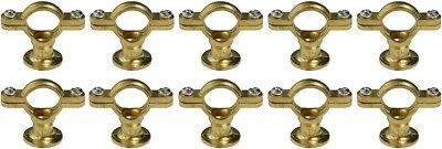 Zamak-Rohrschellen Messing, 12-35mm, 10er-Paket - Bild 1 von 2
