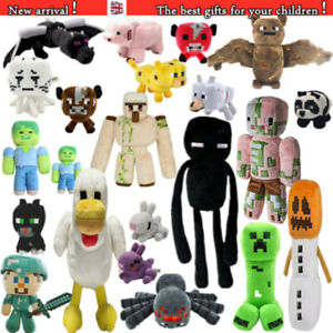 Minecraft Anime Plush Toy Animal Soft Stuffed Doll Kid Birthday Plushies Gift UK