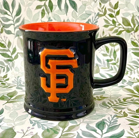 San Francisco Giants Logo Coffee Mug  Tea Cup Black & Orange Official MLB Merch Cover