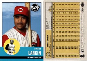 2001 Upper Deck Vintage BARRY LARKIN Baseball Card 322 Cincinnati Reds
