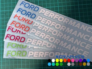 PERFORMANCE vinyl decals (x2) :: 30cm stickers :: Focus Fiesta Puma ST RS - Picture 1 of 3