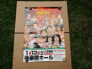1996 IWA Spirit of Independence Tour Box Office Poster Japan Korakuen Hall Tokyo - Bild 1 von 20