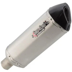 Lextek SP1L Matt S/Steel **Left Hand** Hexagonal Exhaust Silencer Universal - Afbeelding 1 van 5