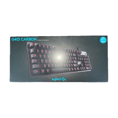 Logitech G413 Carbon Black Mechanical Gaming Keyboard (Romer-G) - NEW & UNOPENED - image 1 of 4