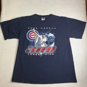 Vintage Y2K Greg Maddux 300 Wins T-Shirt Herren XL 2004 Chicago Cubs Majestic Tee - Bild 1 von 7