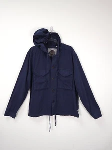 Pretty Green Field Overshirt Herren XXL Blau Utility Freizeit Kapuze Chore Jacke Mod - Bild 1 von 13