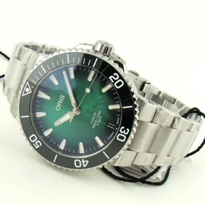 Neu 2025 Oris Aquis Datum Stahl grünes Zifferblatt 41 mm 01 400 7769 4157-07 8 22 09PEB - Bild 1 von 7