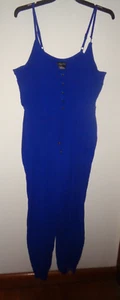 "City Chic" Cobalt Blue Jumpsuit, Size L/20 - Picture 1 of 2