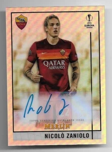 2020-21 Topps Merlin UEFA Champions League Auto Card: Nicolo Zaniolo - Bild 1 von 2