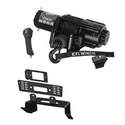 Combo de cabrestante KFI Assualt 5000 lb (M1) para Polaris ETX Ranger 2015-16 tamaño mediano 4x4 Foto 1 de 4