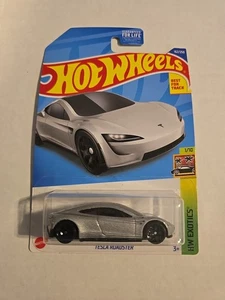 Hot Wheels HW Exotics 1/10 Silver Tesla Roadster 162/250 - Picture 1 of 2