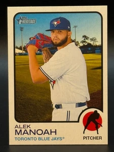 2022 Topps Heritage #710 Alek Manoah Blue Jays SP - Picture 1 of 2