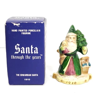 Babbo Natale Attraverso Gli Anni 1910 Il Babbo Natale Edoardiano Natale Porcellana 1990 Vintage - Foto 1 di 6