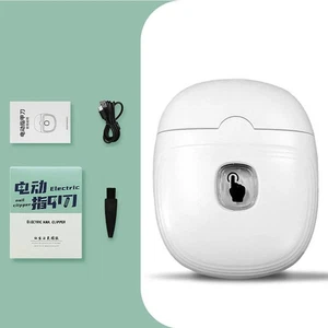 Electric Nail Clippers Automatic With Light Trimmer USB Rechargeable Nail Cutter - Foto 1 di 11