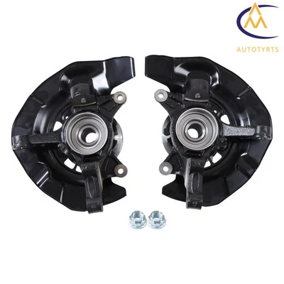 Pair Front Wheel Hub Bearings & Knuckles For Lexus RX330 RX350 RX400h Highlander - Imagem 1 de 4