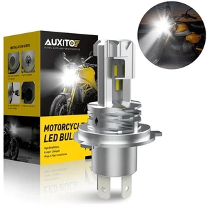 1X H4 9003 LED Motorcycle Headlight Bulb Fog Light Hi Lo Beam Lamp 6000K AUXITO - Picture 1 of 12