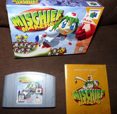 Mischief Makers (Nintendo 64 N64) Completo en BONITA Caja, Manual Y Juego CIB Foto 1 de 4
