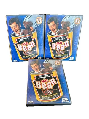 Mr Bean The Whole Bean DVD Lot Vol 1 2 3 Rowan Atkinson Comedy TV Series A&E UK Foto 1 de 4