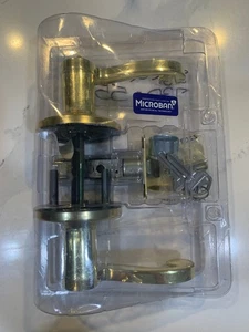 Microban goldfarbenes Pro Scroll Sichtschutzhebelverriegelungsset - Bild 1 von 2