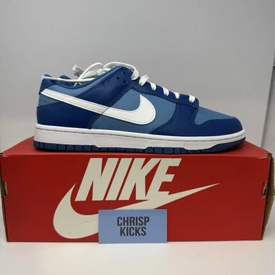 Nike Dunk Low Retro Azul Marino Oscuro/Blanco Para Hombre Tallas GS (DJ6188-400) Totalmente Nuevas Foto 1 de 4