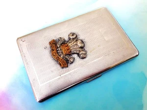 Zigarettenetui 'The Welsh Regiment' Vintage geprägt. - Bild 1 von 4