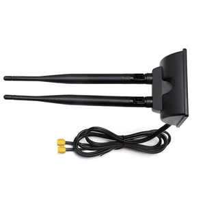 6dBi Dual Band 2.4GHZ 5GHz WiFi Wireless Antenna SMA Female Magnetic Base Cable - Zdjęcie 1 z 11