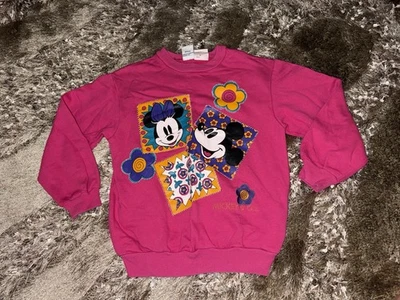 Sudadera De Colección Disney Niñas Minnie & Mickey Patchwork Niñas Talla S Foto 1 de 3
