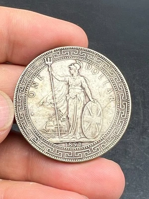 1897 Hong Kong Silver Dollar Coin Great Britain Silver Dollar Coin,1Yuan Money - Image 1 of 4